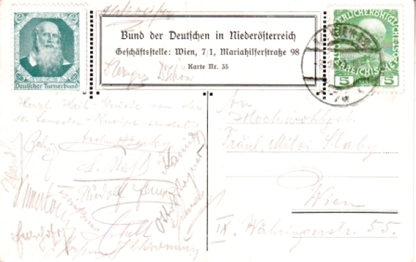 Bund der Deutschen in Niederösterreich 19xx 95 001 A ● Liebe